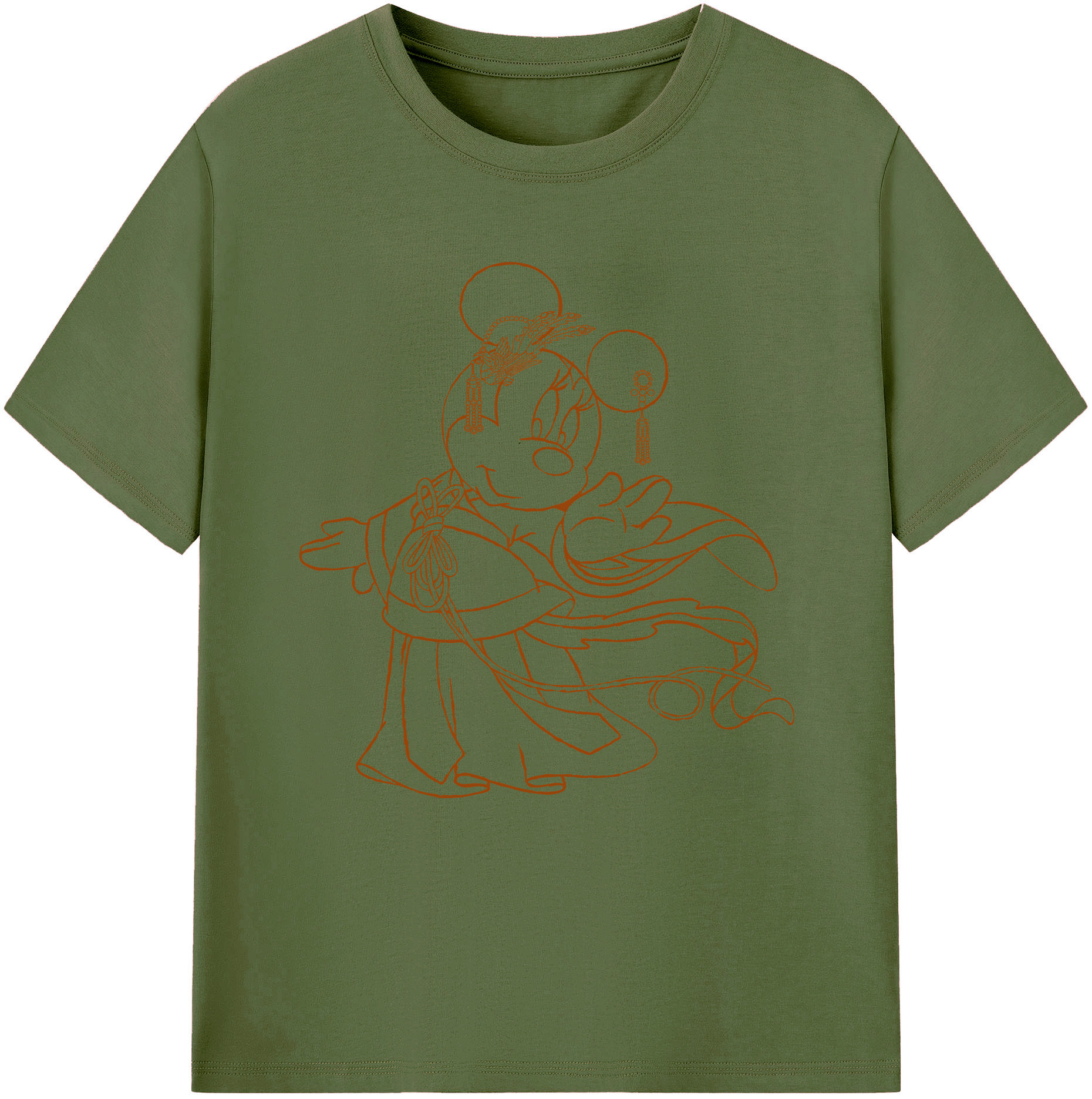（画像用） ミッキーマウス Mickey Mouse 綿100％半袖Tシャツ（フロントプリント）